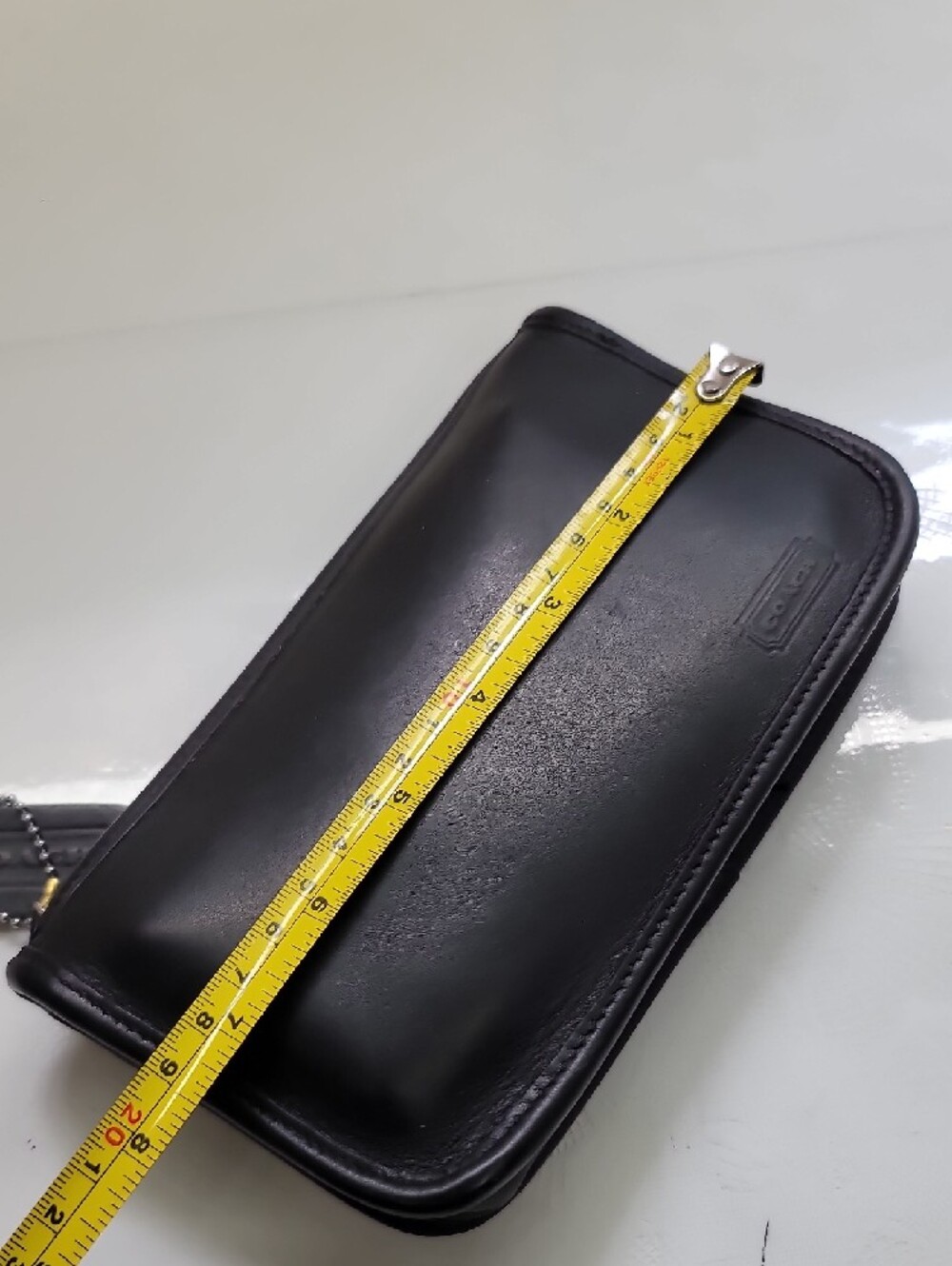 Coach Vintage  Black Leather Cosmetic Case Pouch. - Picture 10 of 14